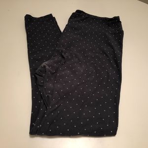 LULAROE - Gray/White Dot Leggings -TC